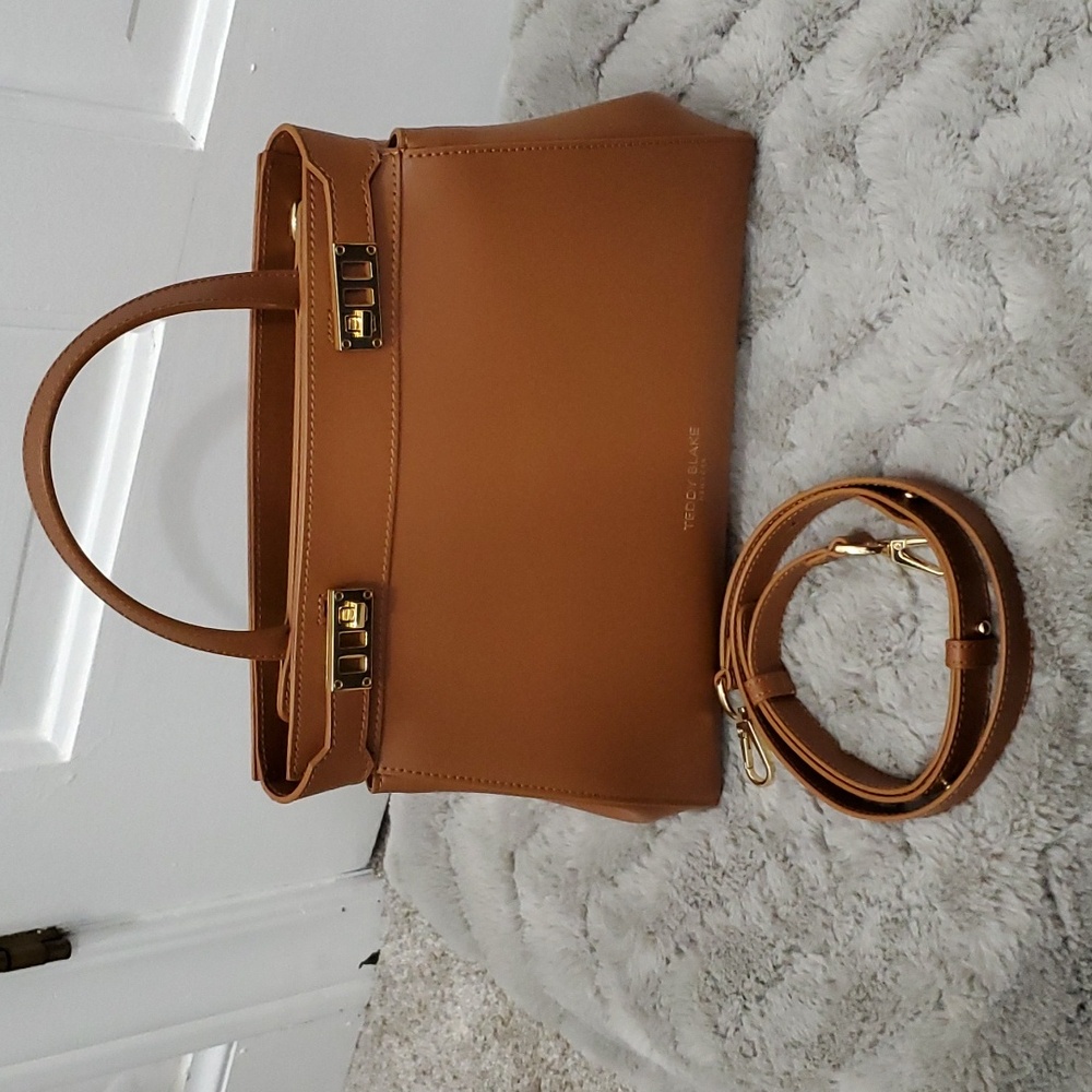 Trendy Blake Tan Satchel Bag